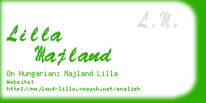 lilla majland business card